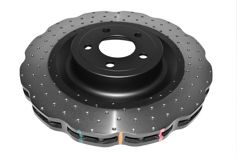 DBA 4000 Series Drilled Rotors - DBA 15-20 Ford Mustang GT Perf Package (380mm Front Rotor) Front 4000 Series Cross Drilled Rotor