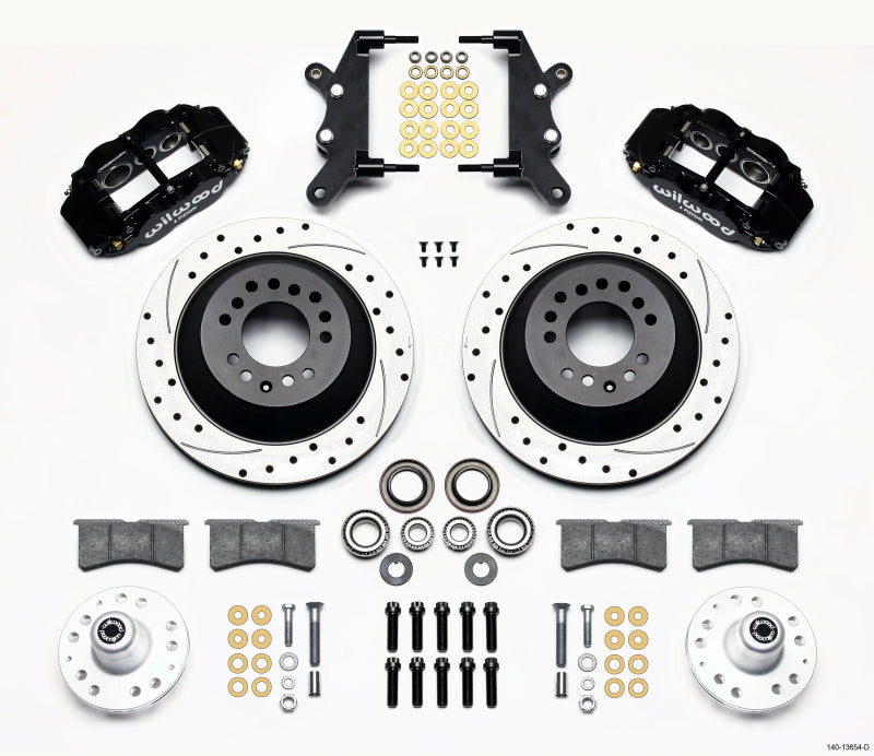 WIL Superlite Brake Kit - Wilwood Narrow Superlite 6R Front Hub & 1PC Rtr Kit 12.88in Drilled 60-68 Ford / Mercury Full Size