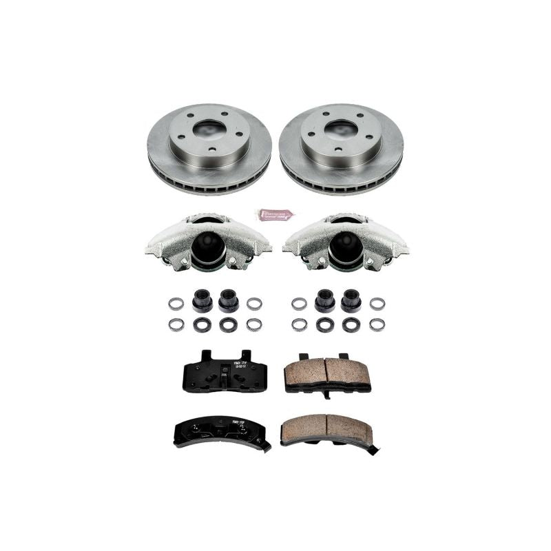 PSB Autospecialty Kit w/Cals - Power Stop 94-99 Dodge Ram 1500 Front Autospecialty Brake Kit w/Calipers