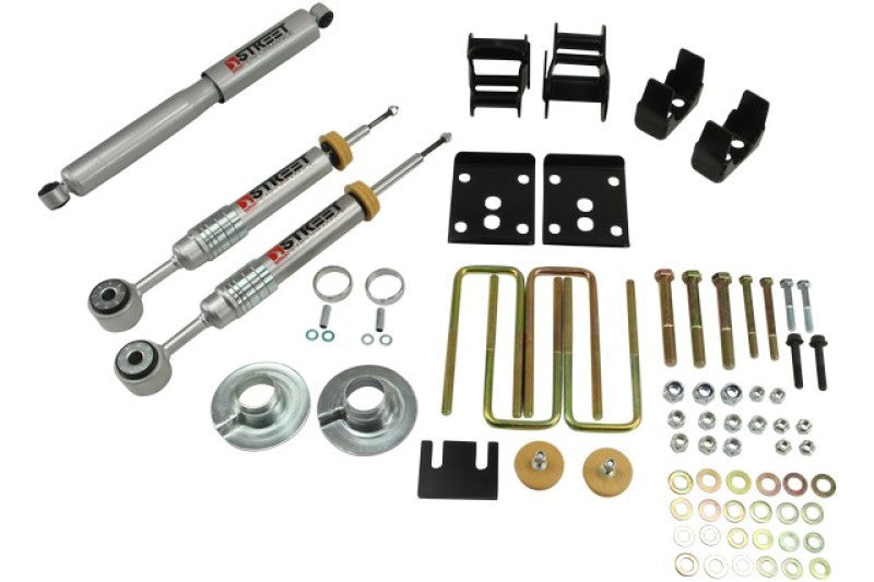 BT Lower Kit w SP Shocks - Belltech 09-13 Ford F150 Std Cab 2wd Short Bed 2WD Lowering Kit w/ SP Shocks 4in R Drop
