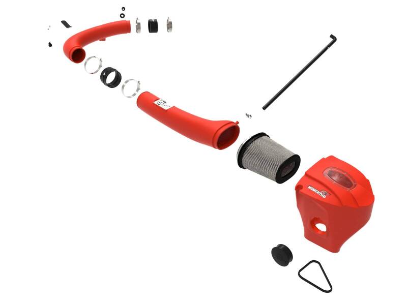 AFE Momentum GT Cold Air Intakes - aFe Momentum GT Dry S Stage-2 Intake System 11-15 Dodge Challenger/Charger V6-3.6L (Red)
