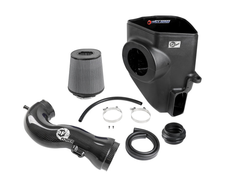 AFE Track Series Intake - aFe 19-21 GM Trucks 5.3L/6.2L Track Series Carbon Fiber Cold Air Intake System W/ Pro Dry S Filters