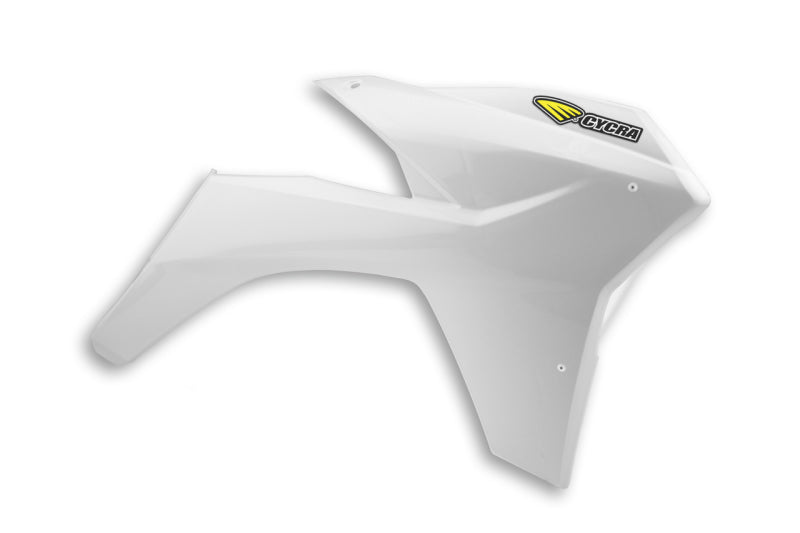 CYC Radiator Shroud - Cycra 11-13 KTM 125-500 SX/XC/SX-F/XC-F/XC-W/XCF-W/EXC-F Powerflow Radiator Shrouds - White