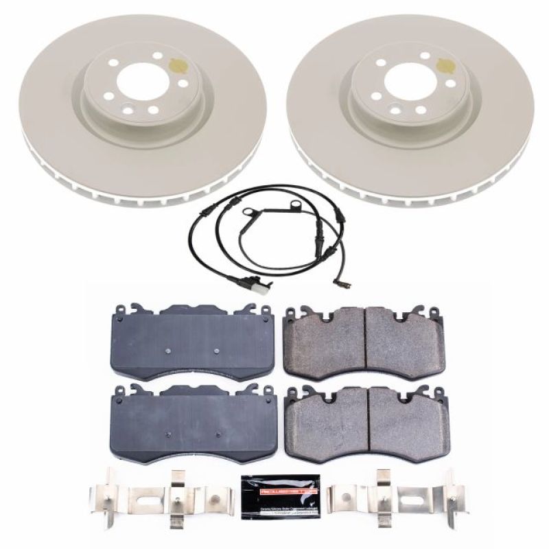 PSB Evolution Coated Rotor - Power Stop 14-17 Land Rover Range Rover Sport Front Z23 Coated Brake Kit