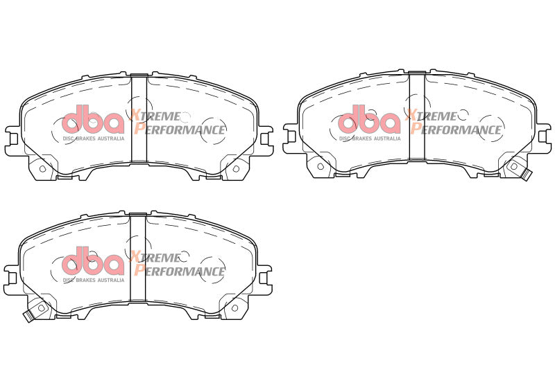 DBA XP Performance Brake Pads - DBA 14-19 Infiniti Q50 (Base & Premium Incl Hybrid) XP Performance Front Brake Pads