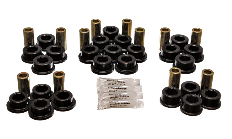 ES Cntrl Arm Bushings - Black - Energy Suspension 87-92 Toyota Supra Black Rear Control Arm Bushing Set