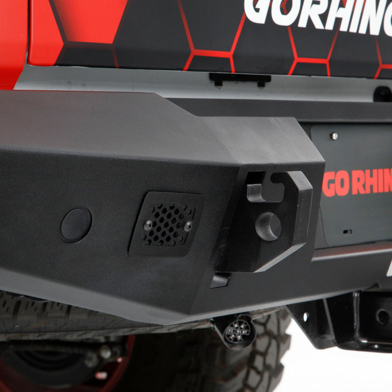 GOR Trailine Bumper - Go Rhino 20-22 Jeep Gladiator JT Trailine Rear Full Width Bumper - Tex. Blk