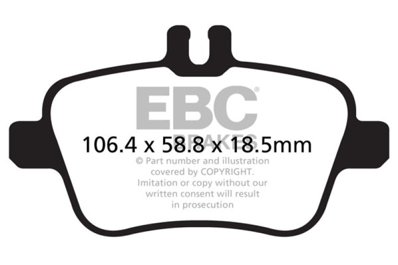 EBC Ultimax2 Brake Pad Sets - EBC 13+ Mercedes-Benz CLA250 2.0 Turbo Ultimax2 Rear Brake Pads