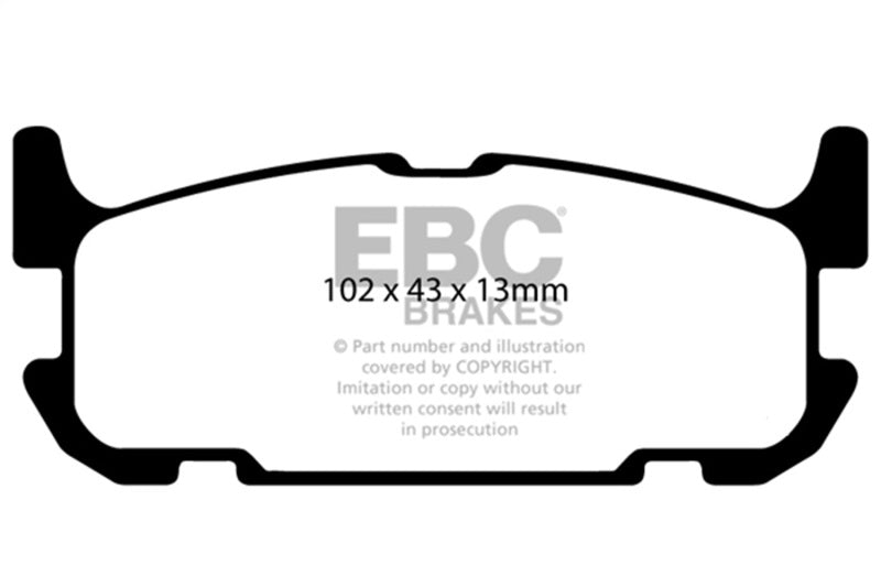EBC Bluestuff Brake Pad Sets - EBC 04-05 Mazda Miata MX5 1.8L Bluestuff Rear Brake Pads