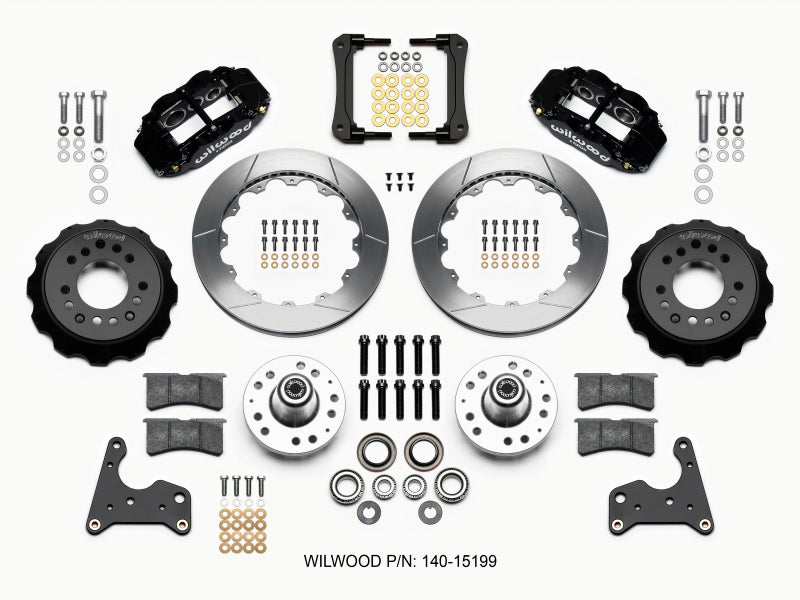 WIL Superlite Brake Kit - Wilwood Narrow Superlite 6R Front Hub Kit 12.88in 65-72 CDP C Body -Drum
