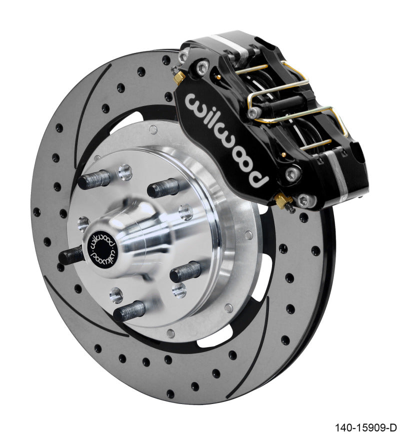 WIL Dynapro Brake Kit - Wilwood Dynapro 4R Front Kit 11.75in SPR Drilled and Slotted Rotors - Black