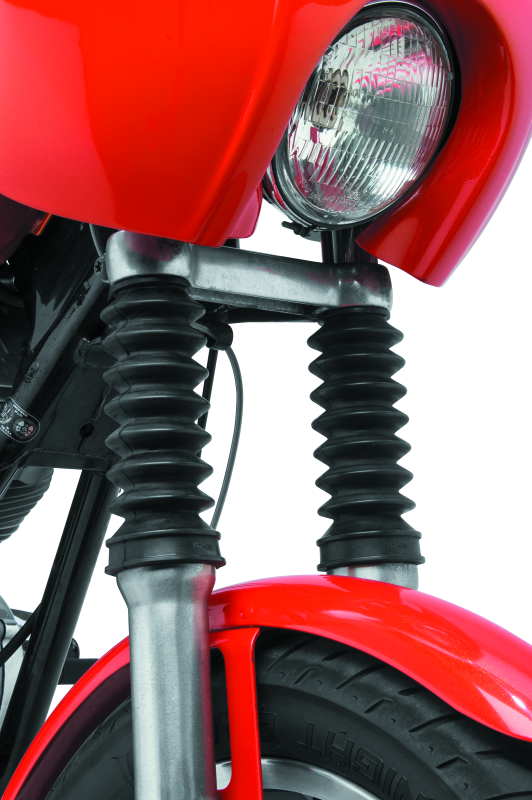BKC Fork Accessories D - Bikers Choice 39MM Black Fork Boots Extended 6.9in / Collapsed 3.35in (Pair)
