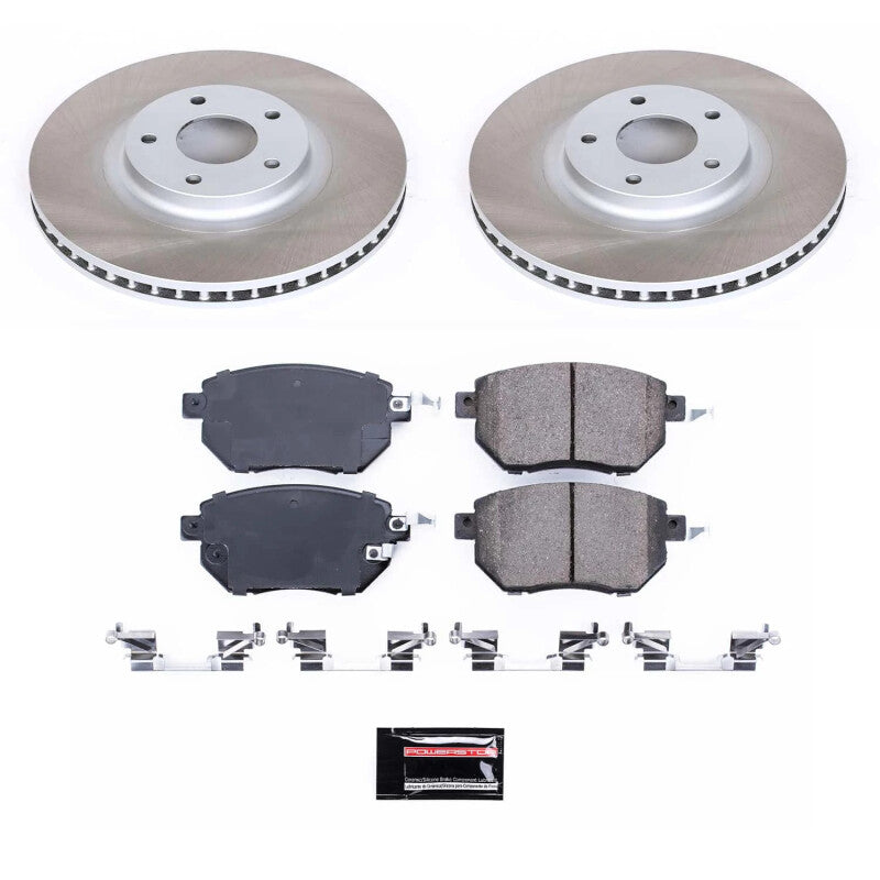 PSB Semi-Coated Rotor Kits - Power Stop 09-11 Nissan Murano Front Semi-Coated Rotor Kit