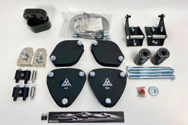 KB Lift Kits - Kartboy 18-21 Subaru Crosstrek/Forester 1.5in Lift Kit - Wrinkle Black Anodized