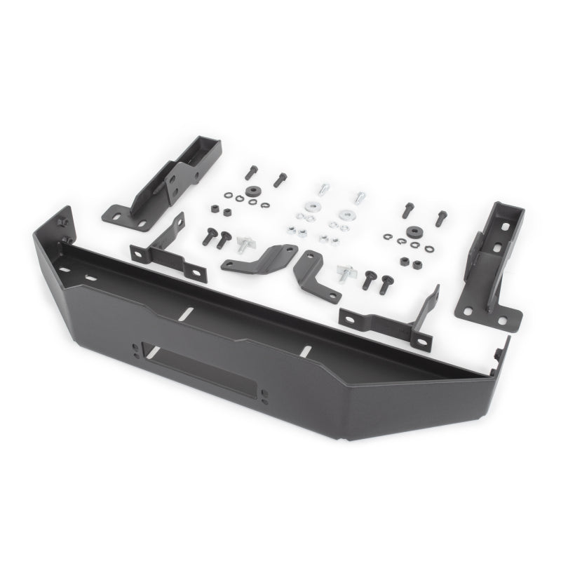 GOR Step Guard - 3000 -Tex Blk - Go Rhino 21-24 Ford F-150 3100 Series StepGuard Winch Plate Kit (Req. 3298T or 3298MT) - Tex. Blk