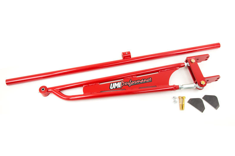UMI Crossmember Reinforcements - UMI Performance 82-02 GM F-Body Weld In Mild Steel Torque Arm Straight Crossmember - Red
