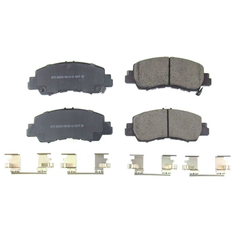 PSB Z17 Evolution Brake Pads - Power Stop 2019 Mitsubishi Eclipse Cross Front Z17 Evolution Ceramic Brake Pads w/Hardware