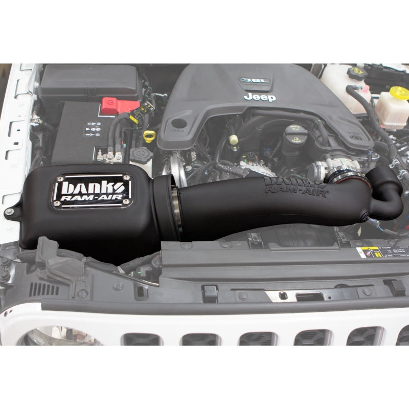 GBE High-Ram Air Intake - Banks Power 18-20 Jeep 3.6L Wrangler (JL) Ram-Air Intake System - Dry Filter