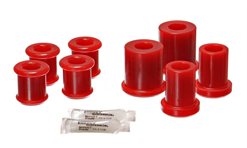 ES Cntrl Arm Bushings - Red - Energy Suspension 04-09 Cadillac XLR/XLR-V / 97-12 Corvette Red Front End C/A Bushing Set