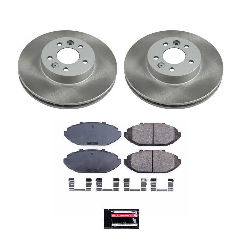 PSB Semi-Coated Rotor Kits - Power Stop 98-02 Mercury Grand Marquis Front Semi-Coated Rotor Kit