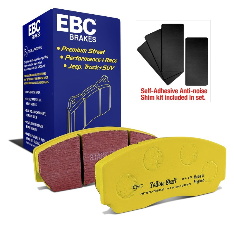 EBC Yellowstuff Brake Pad Sets - EBC 90-00 Aston Martin Vantage 5.3 (Twin Supercharged)(AP) Yellowstuff Front Brake Pads