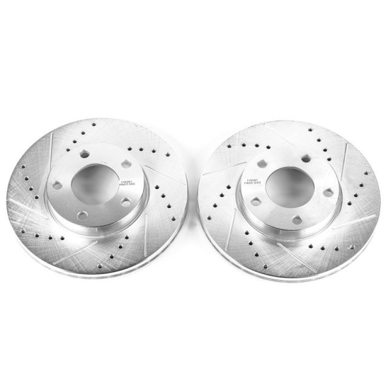 PSB Evolution Drill/Slot Rotor - Power Stop 04-13 Mazda 3 Front Evolution Drilled & Slotted Rotors - Pair