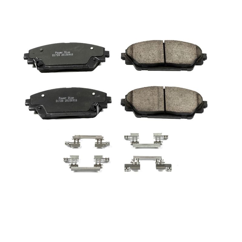 PSB Z17 Evolution Brake Pads - Power Stop 14-18 Mazda 3 Front Z17 Evolution Ceramic Brake Pads w/Hardware