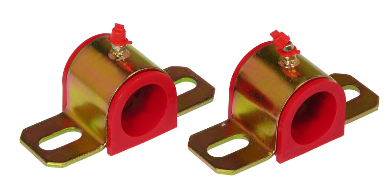 PRO Sway/End Link Bush - Red - Prothane Universal Greasable Sway Bar Bushings - 1 1/4in - Type B Bracket - Red
