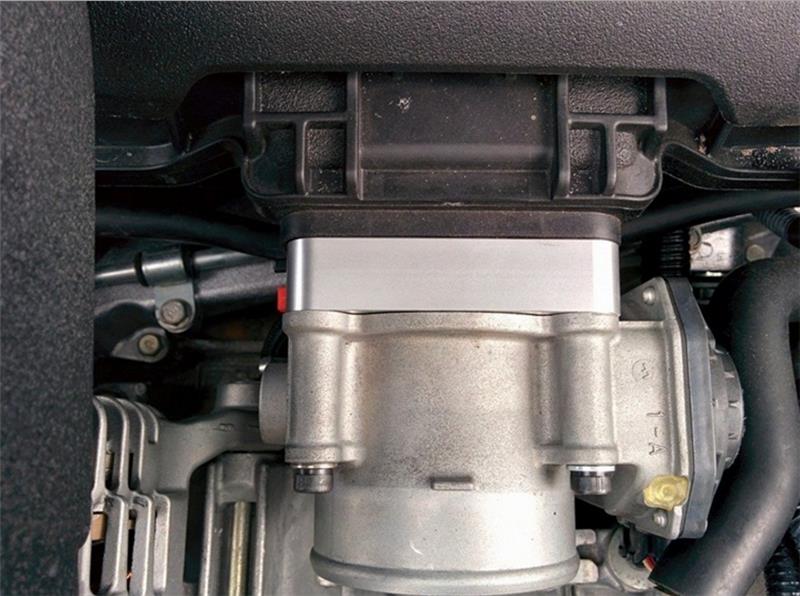 TQS TB Spacer - Silver - Torque Solution Throttle Body Spacer 2013+ Subaru BRZ/Scion FR-S - Silver