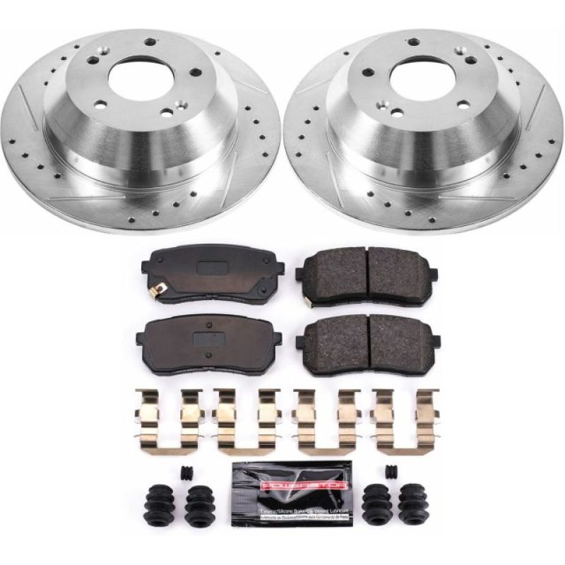 PSB Z23 Evolution Kit - Power Stop 15-19 Kia Sedona Rear Z23 Evolution Sport Brake Kit
