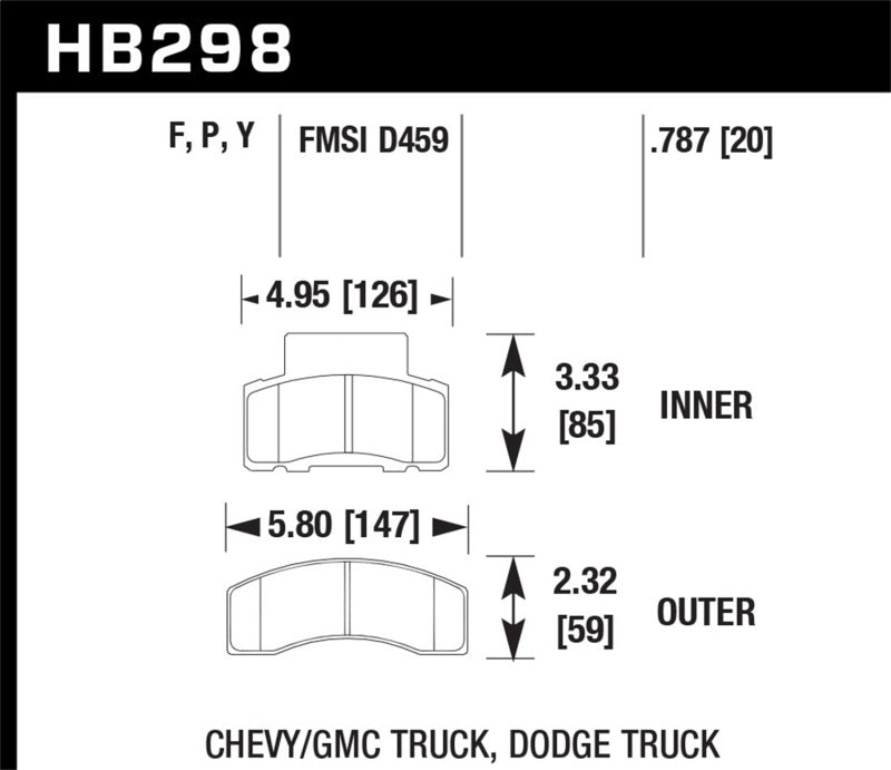 HAWK HPS Brake Pad Sets - Hawk HPS Street Brake Pads