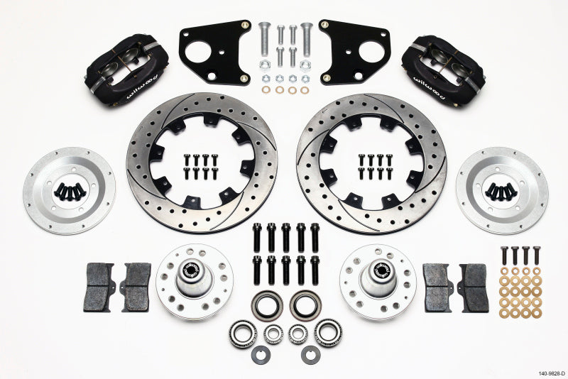WIL Dynalite Brake Kit - Wilwood Forged Dynalite Front Kit 12.19in Drilled 62-72 CDP B & E Body-Drum