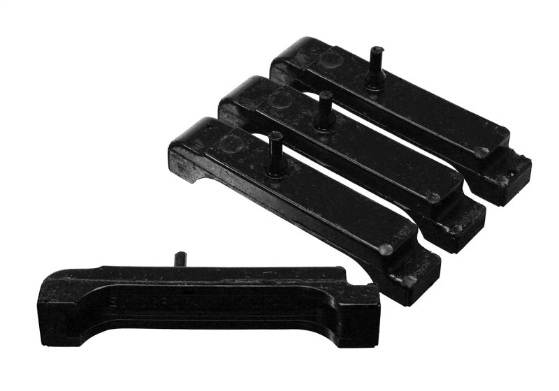 ES Radiator Isolators - Black - Energy Suspension GM BBC Black Radiator Isolator Pad Set - 4 Row