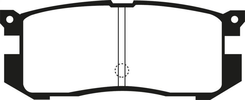 EBC Ultimax2 Brake Pad Sets - EBC 89-92 Ford Probe 2.2 Ultimax Rear Brake Pads