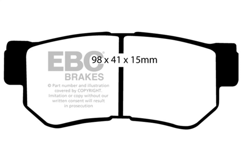 EBC Redstuff Brake Pad Sets - EBC 08-09 Hyundai Azera 3.3 Redstuff Rear Brake Pads