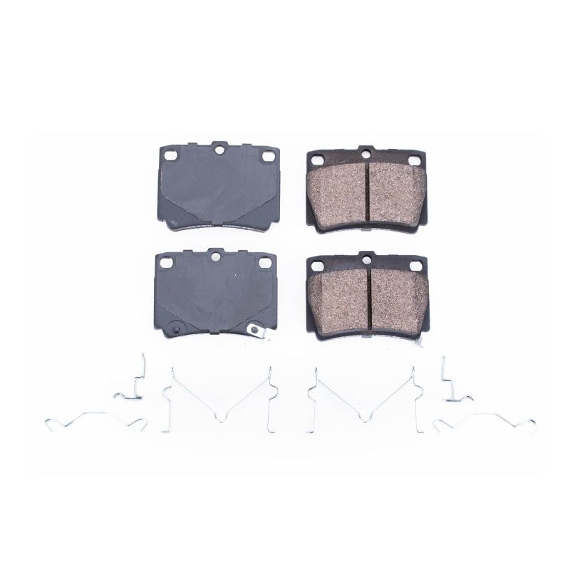 PSB Z17 Evolution Brake Pads - Power Stop 97-04 Mitsubishi Montero Sport Rear Z17 Evolution Ceramic Brake Pads w/Hardware