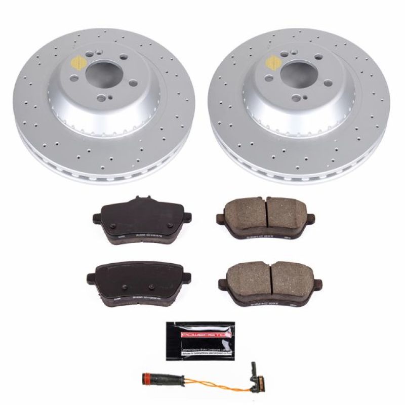 PSB Z23 Evolution Coated Kit - Power Stop 2018 Mercedes-Benz S450 Rear Z23 Evolution Sport Coated Brake Kit