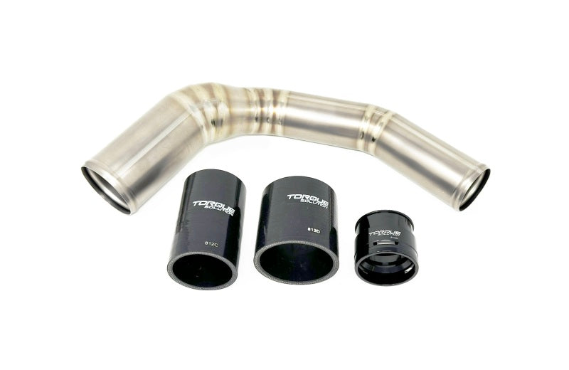 TQS Intake Hoses - Torque Solution 2022+ Subaru WRX / 19-23 Subaru Ascent Titanium Top Mount Charge Pipe - Brushed