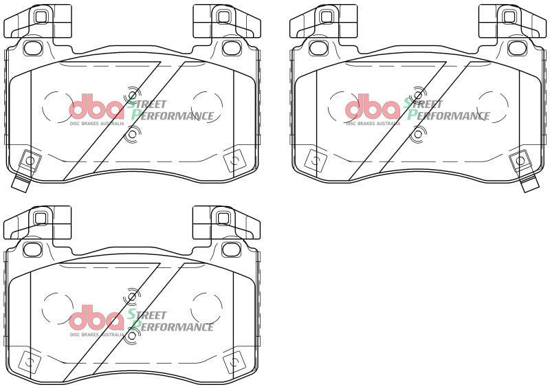 DBA SP Performance Brake Pads - DBA 2018+ Kia Stinger V6 Twin Turbo SP Performance Front Brake Pads