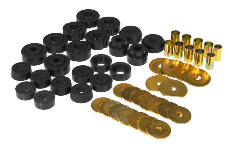 PRO Body/Subframe Bush - Blk - Prothane 65-70 GM Various 2dr Hardtop Body Mount - Black