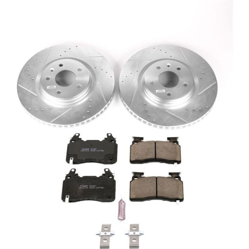 PSB Z23 Evolution Kit - Power Stop 14-19 Chevrolet Corvette Front Z23 Evolution Sport Brake Kit