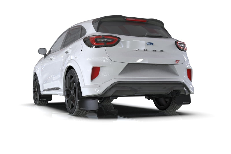 RAL UR Blk Flap/Rd Logo - Rally Armor 20-25 Ford Puma ST Black Mud Flap w/Red Logo