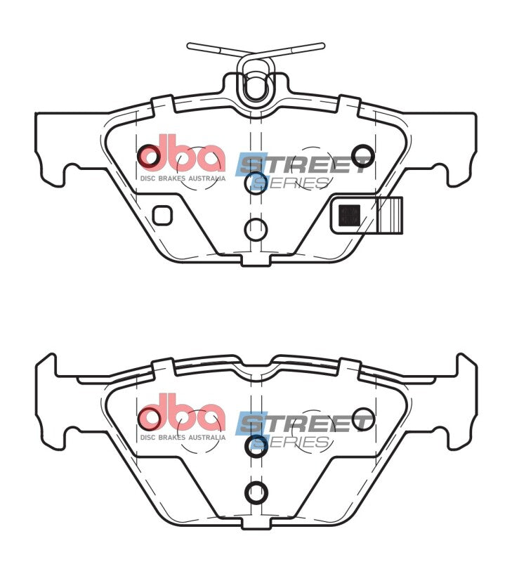 DBA Street Series Brake Pads - DBA 16-19 Subaru WRX Street Series Rear Brake Pads