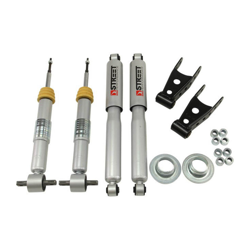 BT Lower Kit w SP Shocks - Belltech 14-17 Silver/Sierra All Cabs 2wd 1 or -2in. F/2 or 3in. R Drop W/ SP Shocks Lowering Kits
