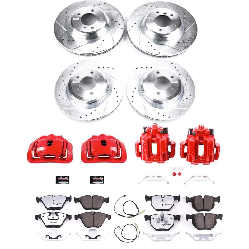 PSB Z26 Street Kit w/Cals - Power Stop 14-16 BMW 228i Rear Z26 Street Warrior Brake Kit w/Calipers
