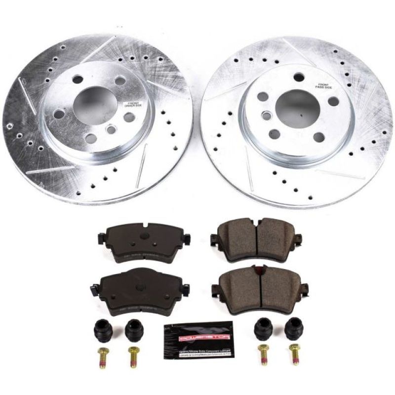 PSB Z23 Evolution Kit - Power Stop 14-19 Mini Cooper Front Z23 Evolution Sport Brake Kit