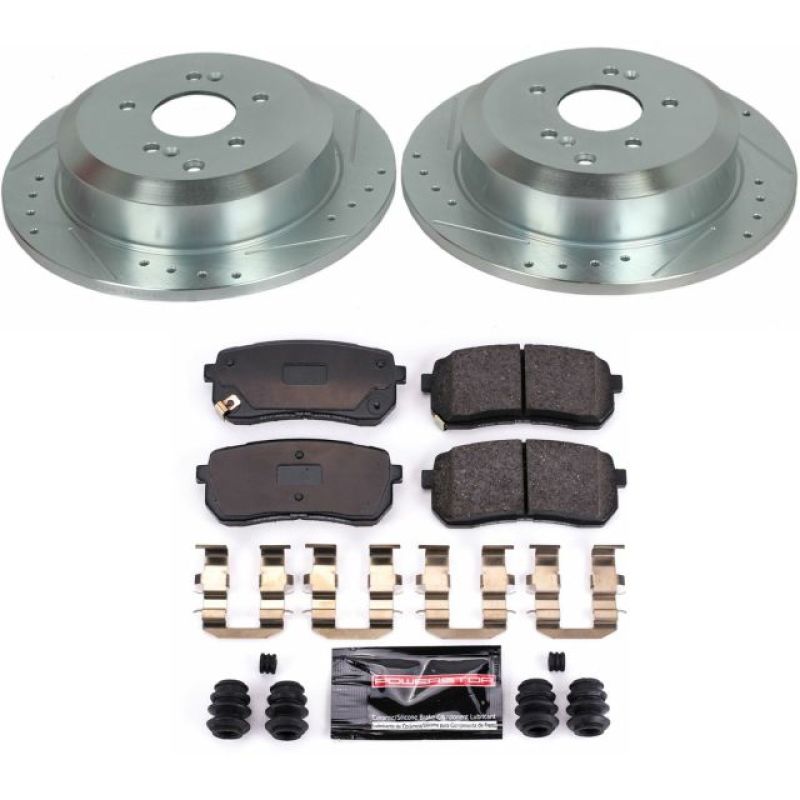 PSB Z23 Evolution Kit - Power Stop 07-12 Hyundai Veracruz Rear Z23 Evolution Sport Brake Kit