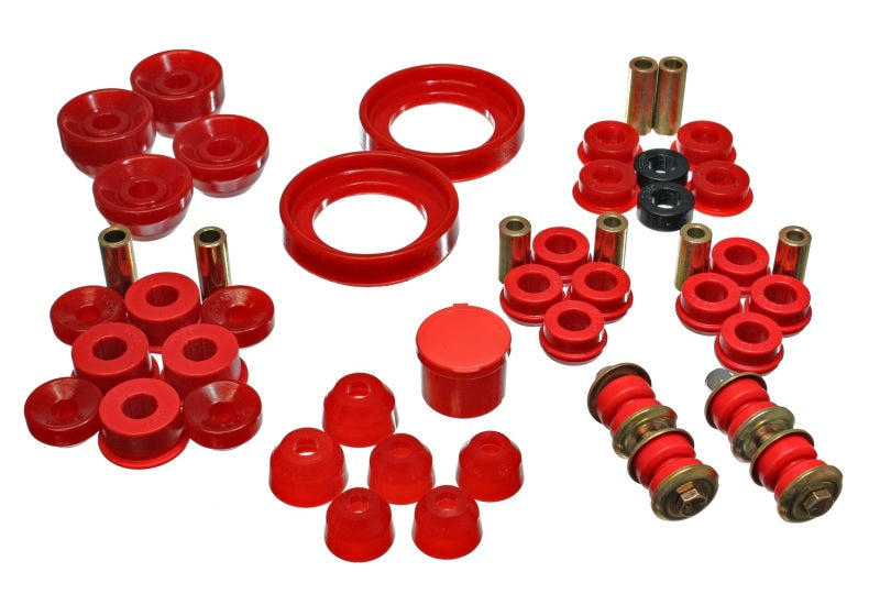ES Hyper-Flex Sets - Red - Energy Suspension 90-93 Honda Accord/Odyssey Red Hyper-Flex Master Bushing Set