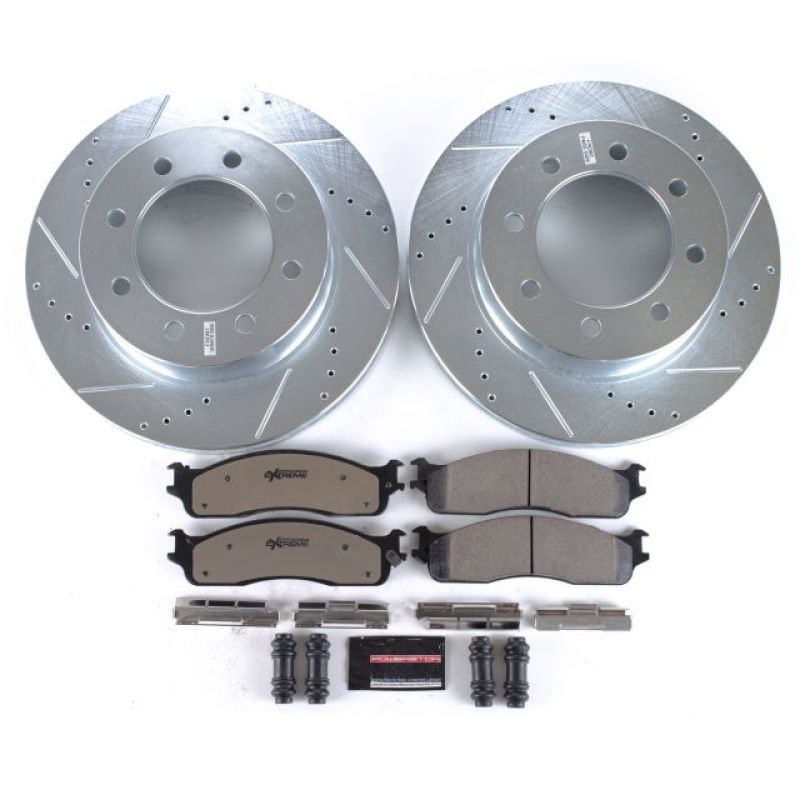 PSB Evolution Drill/Slot Rotor - Power Stop 03-08 Dodge Ram 3500 Front Z36 Truck & Tow Brake Kit