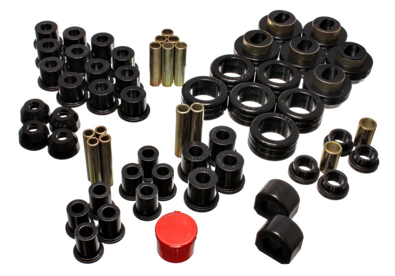 ES Hyper-Flex Sets - Black - Energy Suspension 81-87 Chevy/GMC 4WD (W/ Stock Front Springs) Black Hyper-flex Master Bushing Set